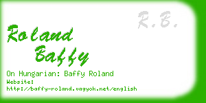 roland baffy business card